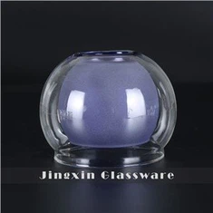 Abajur cu două straturi din sticlă borosilicată